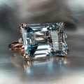 Vintage Blue Square Ring