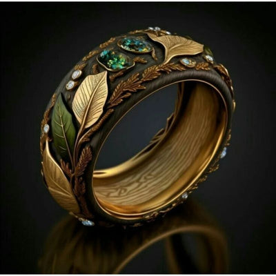 Vintage Malachite Statement Ring