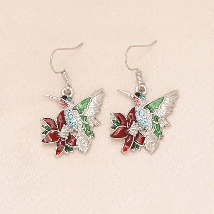 Crystal Hummingbird Earrings