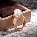 Zircon Pearl Ring