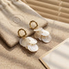 Pearl Shell Petal Earrings 1