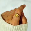 Sunflower Zircon Ring 1