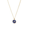 Dark Blue Stone Pendant Necklace 2