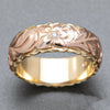 Two-Tone Carved Rose Ring 1