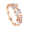 Zircon Leaf Ring 2