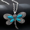 Turquoise Dragonfly Pendant Necklace 1