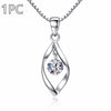 Twisted Zirconia Pendant Necklace 1