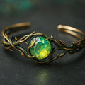 Vintage Emerald Branch Earrings