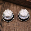 Hand-Painted Geometric Earrings 1