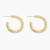 Gold C-Hoop Earrings 2