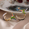 Hummingbird Drop Earrings 2