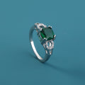 Emerald Green Zircon Ring