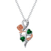 Rose and Infinity Pendant Necklace 3