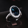 Peacock Blue Zircon Ring 1