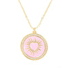 Colorful Enamel Round Necklace 2
