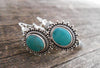 Vintage Turquoise Drop Earrings 1