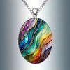 Dreamy Ripple Glass Pendant Necklace 1