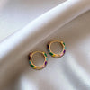 Enamel Mini Hoop Earrings 3