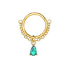 Green Teardrop Earrings 2