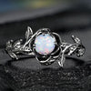 Vintage Opal Black Ring 1
