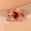 Heart Zirconia Crystal Ring 1