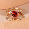 Heart Zirconia Crystal Ring