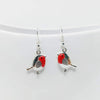 Red Robin Bird Earrings 1