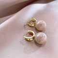 U-Shaped Pearl Earrings