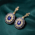Sapphire Crystal Drop Earrings