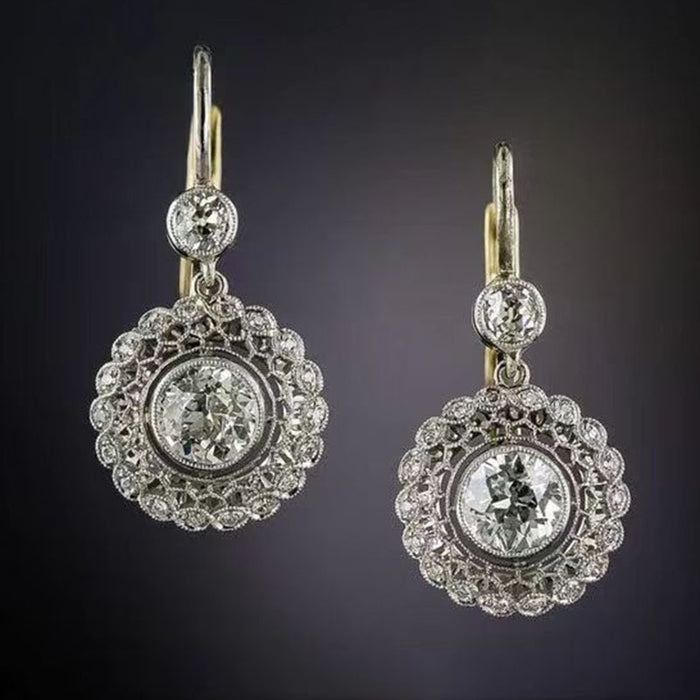 Zirconia Geometric Earrings