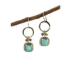 Vintage Turquoise Circle Earrings 3