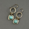 Vintage Turquoise Circle Earrings 1