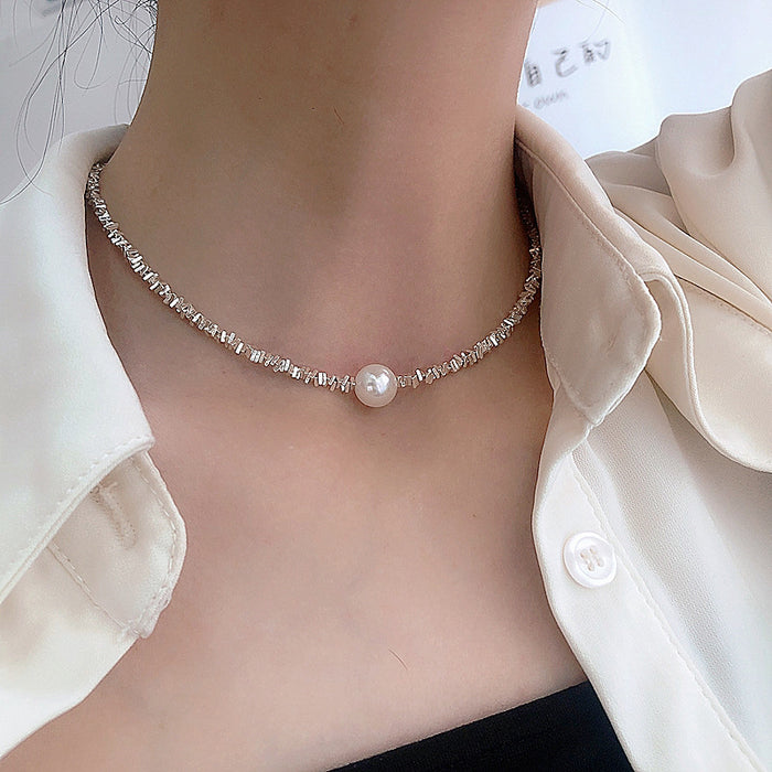 Pearl Silver Necklace