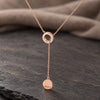 Circle Lariat Drop Necklace 1
