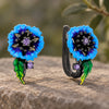 Blue Cornflower Earrings 1