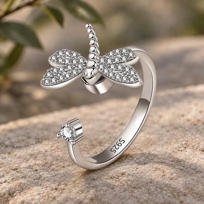 Zircon Dragonfly Ring