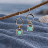 Vintage Turquoise Circle Earrings 2