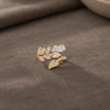 Zircon Leaf Wrap Ring 2