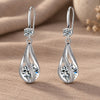Spinning Crystal Teardrop Earrings 1