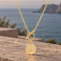 Sun Medallion Pendant Necklace