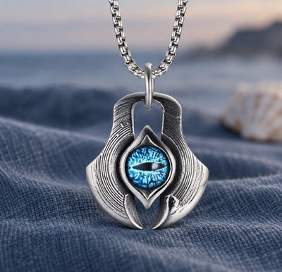 Titanium Evil Eye Necklace