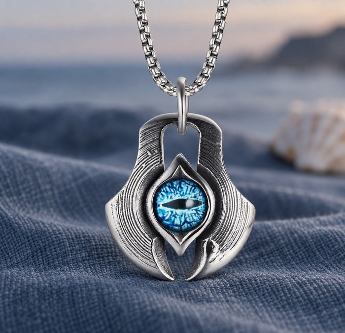 Titanium Evil Eye Necklace