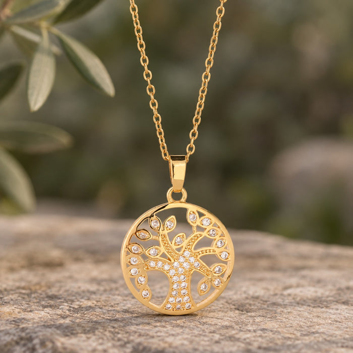 Tree of Life Medallion Necklace