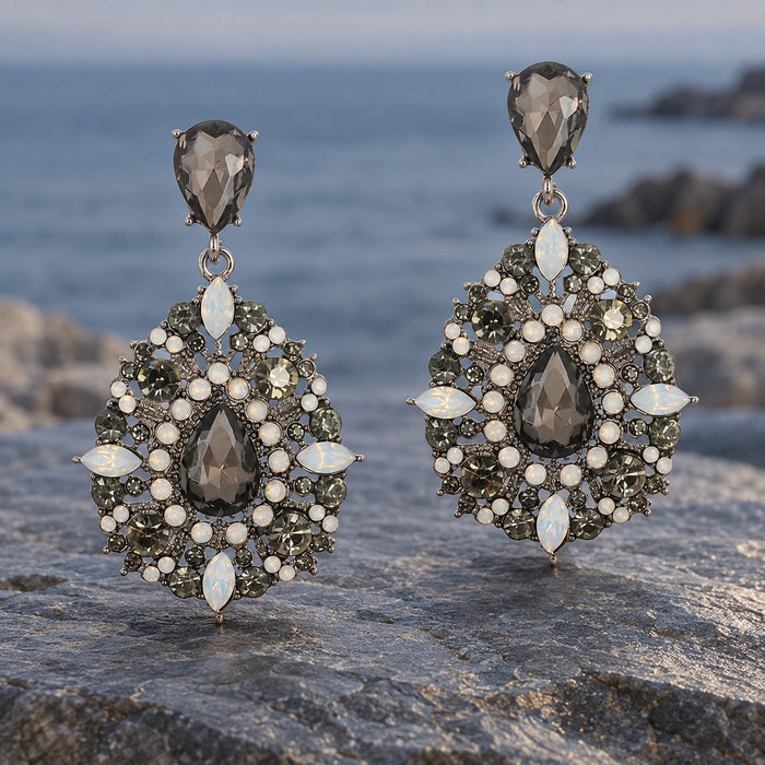 Vintage Crystal Drop Earrings
