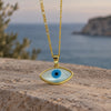Blue Evil Eye Pendant Necklace 2