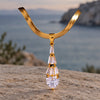 Crystal Teardrop Pendant Necklace 2