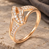 Pave Zircon Solitaire Ring 2