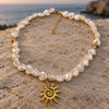 Pearl and Sun Pendant Necklace 2
