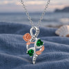 Rose and Infinity Pendant Necklace 2
