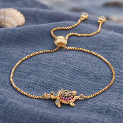 Crystal Sea Turtle Bracelet